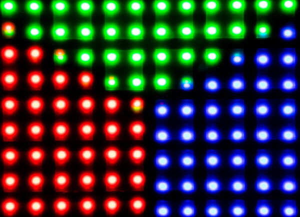 Makro picture of 4in1 1515 RGB LED-Display Modul (IF09HP0.0) – Makro picture