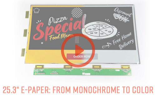 Video – 25,3“ e-Paper: from monochrome to color 25,3“ e-Paper:from monochrome to color / Video