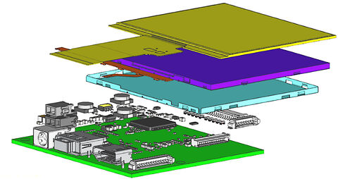 Cost-optimized production of LCDs and matching PCBs from one source