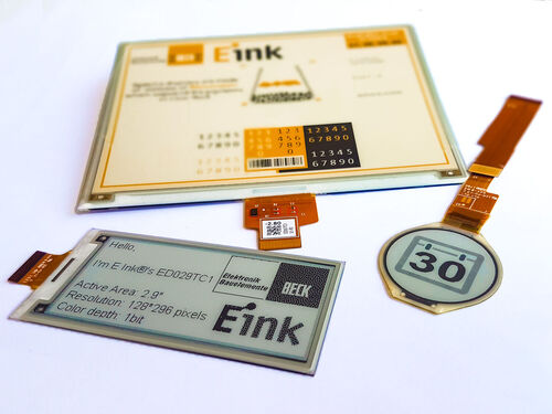 E Ink: Active matrix EPDs