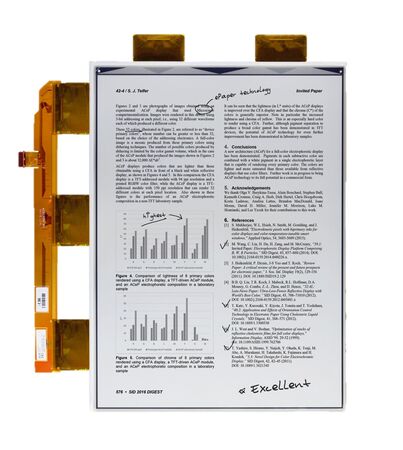 ED133UT3 – 13.3 inch EPD reflective electrophoretic with 1600×1200 pixels and 2-16 gray levels (1-4 bits)